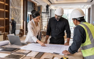 Blueprint Collaboration in a Luxury Renovation