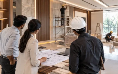 Interior Renovation Team Reviewing Plans (1)